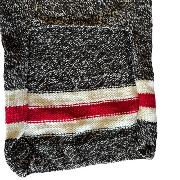 Chilly Dog 100% Wool Hand knit Boyfriend Sweater Shawl Collar Classic Fair Trade - Picture 6 of 16